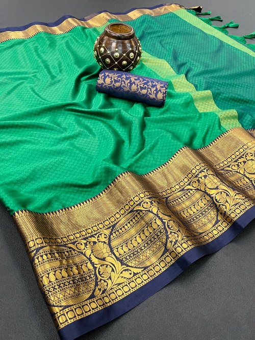 Aab Zoom Mercerised Cotton Silk Saree Collection